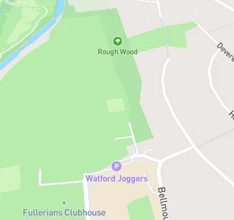 map for Herts Bowling Club