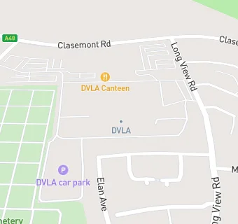 map for DVLA Day Nursery