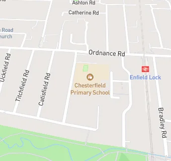 map for Chesterfield Infant School