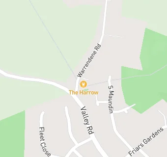 map for The Harrow Public House