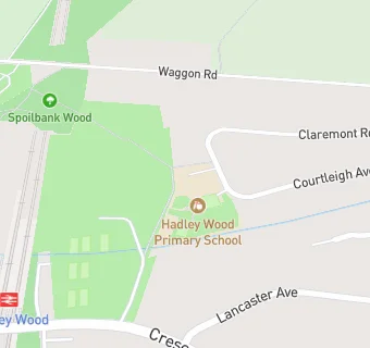 map for Hadley Wood Primary School