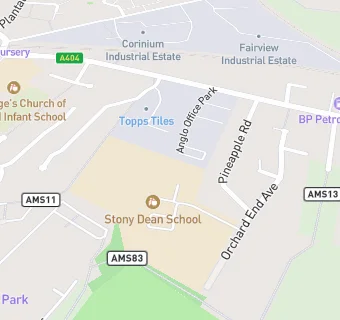 map for Stony Dean School