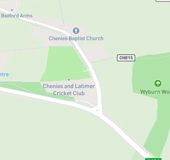 map for Chenies & Latimer Cricket Club