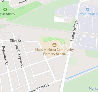 map for Morfa C.P. Junior MIX School