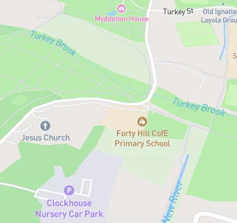 map for Forty Hill CofE Primary School