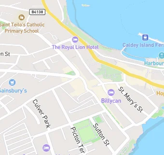 map for Tenby Stores and Post Office