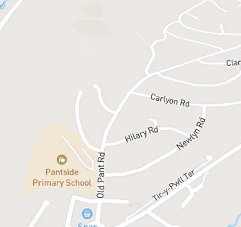 map for Pantside Primary School