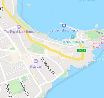 map for Tenby House Hotel