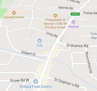 map for Enfield Highway Conservative Club