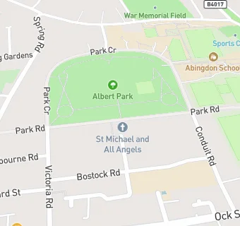 map for Abingdon Bowls Club