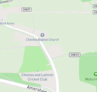 map for Chenies Baptist Church