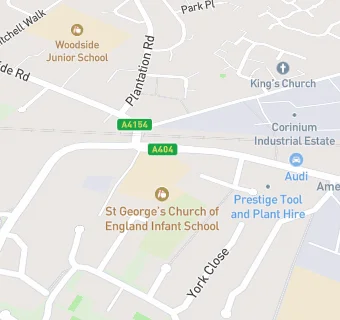 map for St George's Church of England Infant School