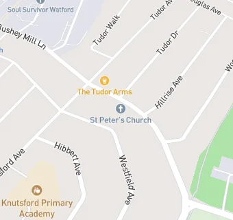 map for St Peter's Church