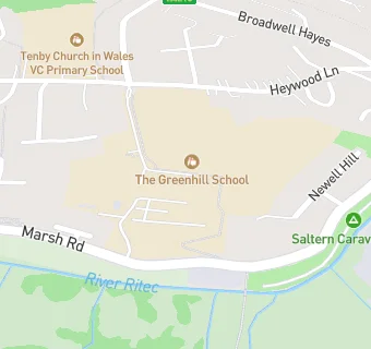 map for The Greenhill School