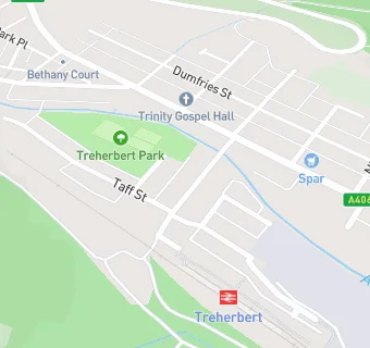 map for Treherbert Boys Club