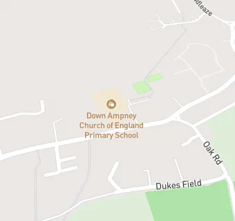 map for Down Ampney Church of England Primary School