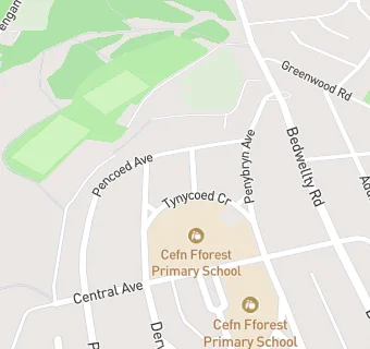 map for Cefn Fforest Infants Canteen