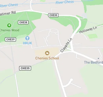 map for Chenies School