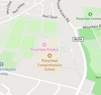 map for Penyrheol Comprehensive School