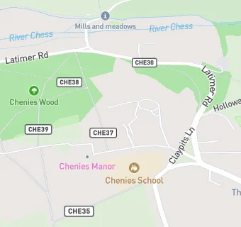 map for Chenies School