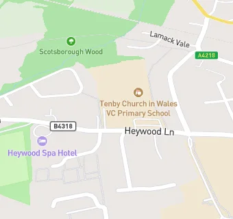 map for Tenby V C Church In Wales Primary School