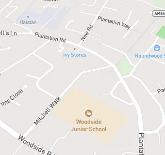 map for Woodside Junior School
