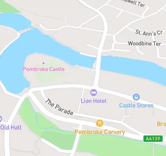 map for Pembroke Castle Shop