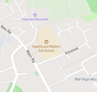 map for Naphill and Walters Ash School