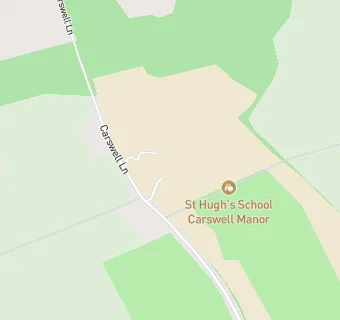 map for St Hughs School