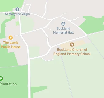 map for Buckland Church of England Primary School