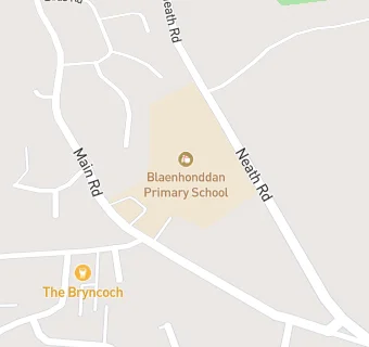 map for Blaenhonddan Primary School