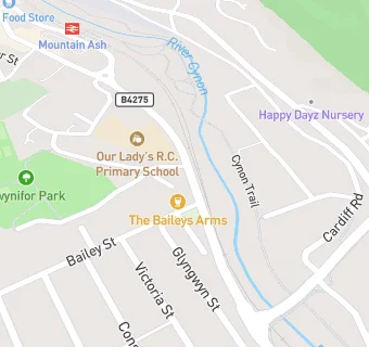 map for The Bailey's Arms