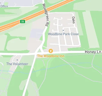 map for The Woodbine