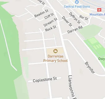 map for Darrenlas Primary School