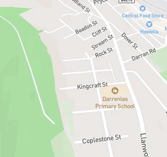 map for Darrenlas Primary School