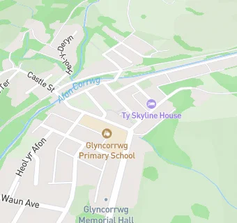 map for Glyncorrwg Flying Start Playgroup