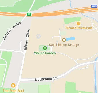 map for Capel Manor College