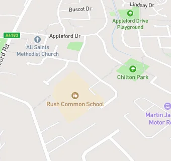 map for Rush Common School