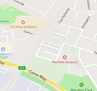 map for Meridan Surgery