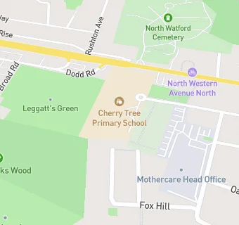 map for Cherry Tree Primary School