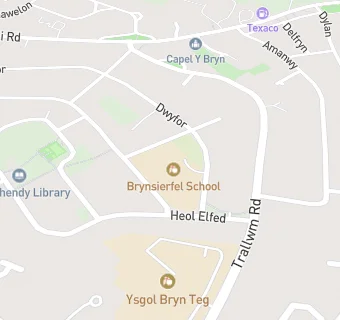 map for Ysgol Gymraeg Brynsierfel