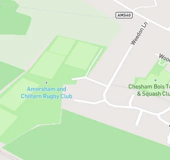 map for Amersham and Chiltern Rugby Club