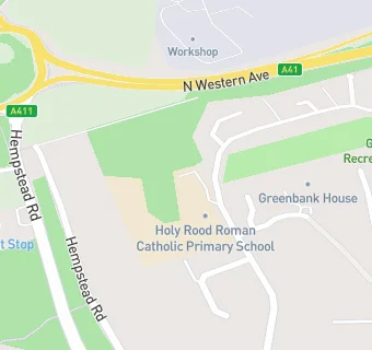 map for Holy Rood RC Infants' School