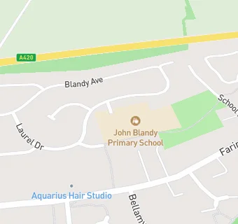 map for John Blandy VC Primary School