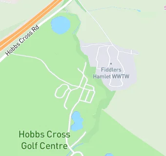 map for Hobbs Cross Golf Centre