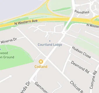 map for Courtlands Cafe