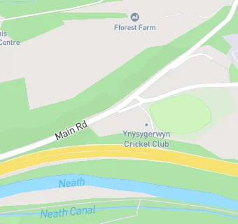 map for Ynysygerwn Cricket Club