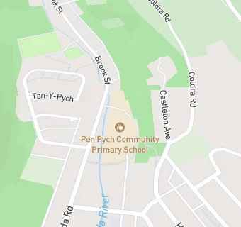 map for Penpych Community Primary School