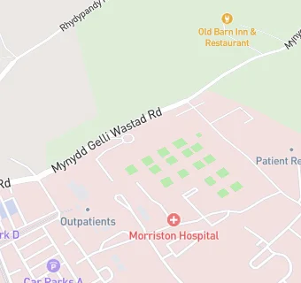 map for Morriston Hospital Central Production Unit