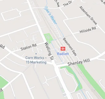 map for Radlett Charcoal Grill